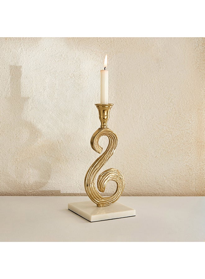 Home Box Gold Decorative Taper Candle Stand for Home - Image 1
